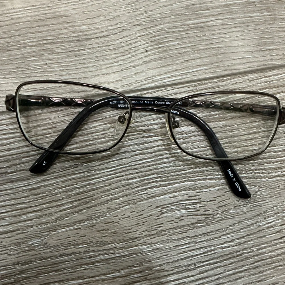 Genevieve Spellbound Brown Metal Eyeglasses Frames